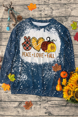Peace Love Fall Long Sleeves Top Women Unishe Wholesale