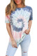 Tie Dye Cotton Blend Tee