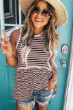 Pink Striped Tank Top