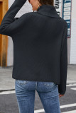 Turtleneck Plain Knitting Pullover Sweater