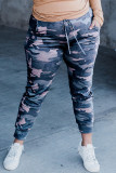 Plus Size Camo Knit Jogger Pants