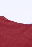 Red Fever Pitch Pom Babydoll Tunic Dress