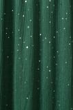 Green Side Split Rhinestone V Neck Maxi Dress