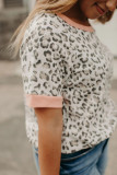 Pink Trim Leopard Tee