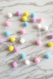 Home Decoration Macaron Fluffy Ball MOQ 5PCs