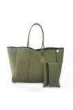 Beach Neoprene Tote Bag with Purse Unishe Wholesale MOQ 3PCS