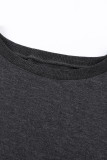 Black Wash Fleece Pullover Sweatshirt