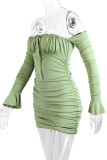 Ruched Bandeau Bodycon Dress