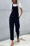 Solid Color Pocket Jumpsuit Unishe Wholesale