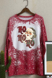 Ho Ho Ho，Christmas Santa Bleach Long Sleeve Top Women UNISHE Wholesale