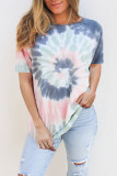 Tie Dye Cotton Blend Tee