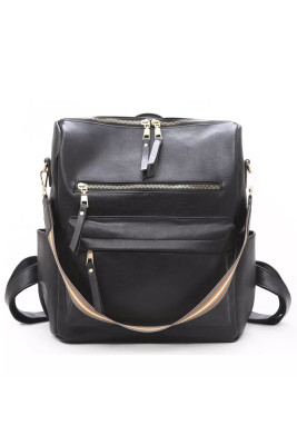 Black Large Capacity Shoulder Bags Handbag MOQ 3PCS