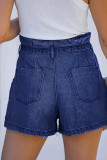 Denim Elastic Waist Pocket Jeans Short Unishe Wholesale