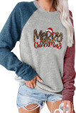 Merry Christmas Printed Long Sleeve Top Women UNISHE Wholesale