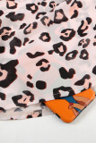 Leopard Print Short Sleeve Shirt