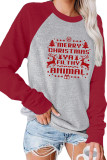 Merry Christmas Ya Filthy Animal Printed Long Sleeve Top Women UNISHE Wholesale