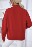 Turtleneck Plain Knitting Sweater