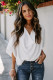 White Draped Blouse
