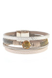 Multilayer Crystal Knit Bracelet MOQ 5pcs