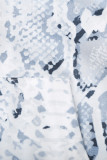 Snake Print Kangroo Pocket Hoodie