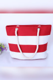 Striped Canvas Tote Bag MOQ 3pcs