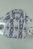 Snake Print Short Sleeve Shirt