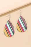 Rainbow Striped Eardrop Earrings Unishe Wholesale MOQ 5pcs