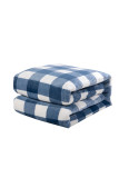 Plaid Flannel Fleece Blanket MOQ 3PCs