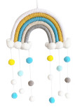 Home Decoration Woven Cloud Rainbow Wall Decoration MOQ 3PCS