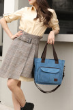 Big Capacity Pockets Canvas Handbag MOQ 3pcs