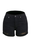 Ripped Denim Shorts with Pockets Unishe Wholesale