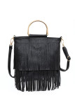 Metal Ring Tassel Handbag MOQ 3pcs