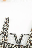 Leopard Skinny Fit Sleeveless Bodysuit