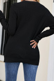 Waffle Knit Twisted Long Sleeves Top