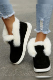 Plain Fluffy Flat Shoes