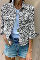 Leopard Print Casual Jacket