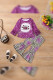 Hello Pumpkin Bleached Leopard Bell Pants Girl 2pcs Set