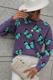 Butterfly Knit Pullover Sweaters