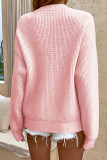 Plain Button Down Knit Sweaters