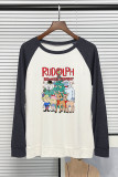 Rudolph The Red Nosed Reindeer Christmas Long Sleeve Top UNISHE Wholesale