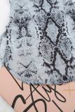 Snake Print Short Sleeve Shirt