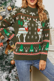 Christmas Snowflake Reindeer Knitting Sweater