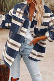 Plaid Button Down Pocketed Shacket Jackets Women UNISHE Wholesale