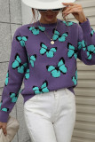 Butterfly Knit Pullover Sweaters