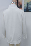 Stand Up Neck Plain Basic Pullover Sweaters