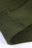 Green Wash Fleece Pullover Sweatshirt