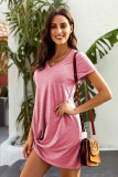 Pink The Triblend Side Knot Dress