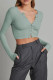 Open Button Knit Short Length Cardigans