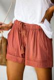 Orange Strive Pocketed Tencel Shorts