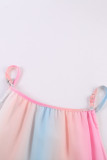 Rainbow Tie Dye Halter Loose Tank Top